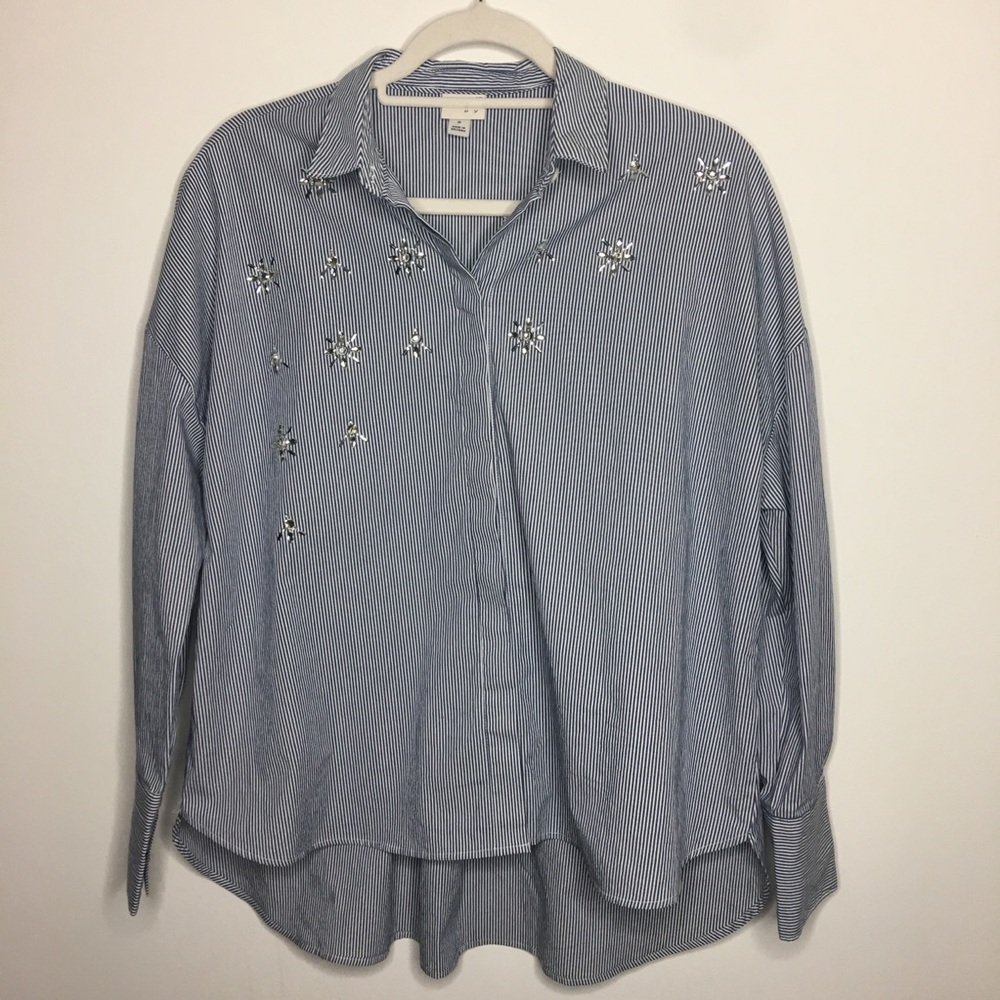 A new day button up